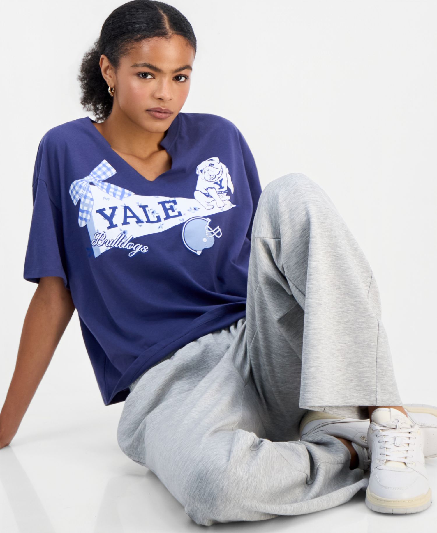 Juniors' Yale Graphic T-Shirt