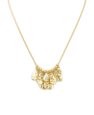 Gold-Tone Multi Tear Drop Necklace