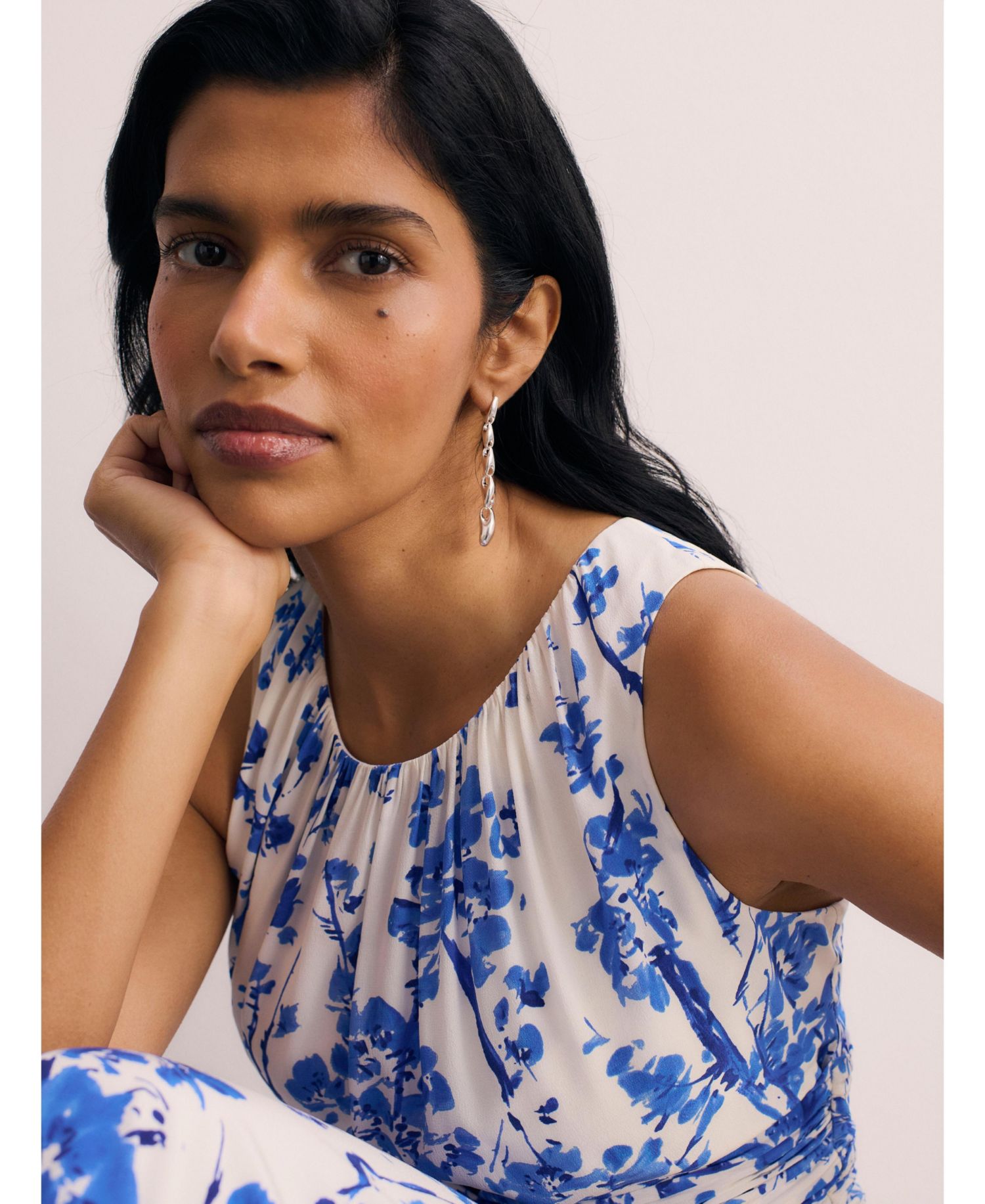 Women's Oria Floral Print Silk Maxi Dress