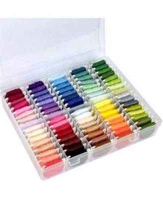 80 colors Friendship Bracelet String Kit Embroidery Floss Storage Box