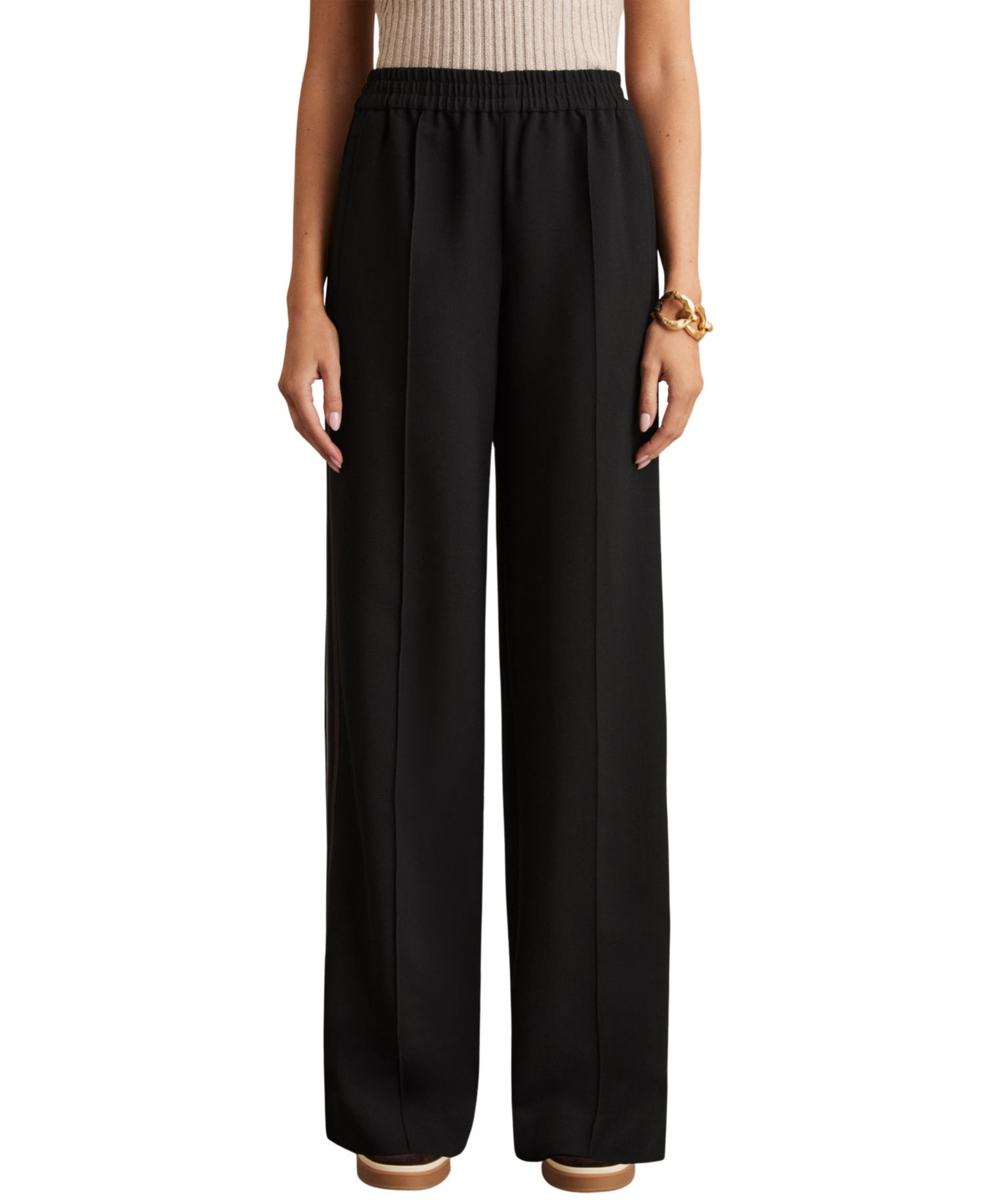 Women's Robyn Side-Stripe Wide-Leg Trousers