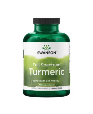 Turmeric Antioxidant Supplement, Joint, Heart, Liver, Mood and Memory Support, Curcuma Longa 720 Miligram, 240 Capsules, 120 Servings