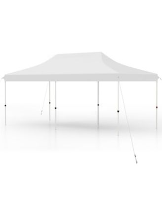10 x 20 feet Pop-Up Canopy Tent with 3-Level Height Adjustment and Carry Bag
