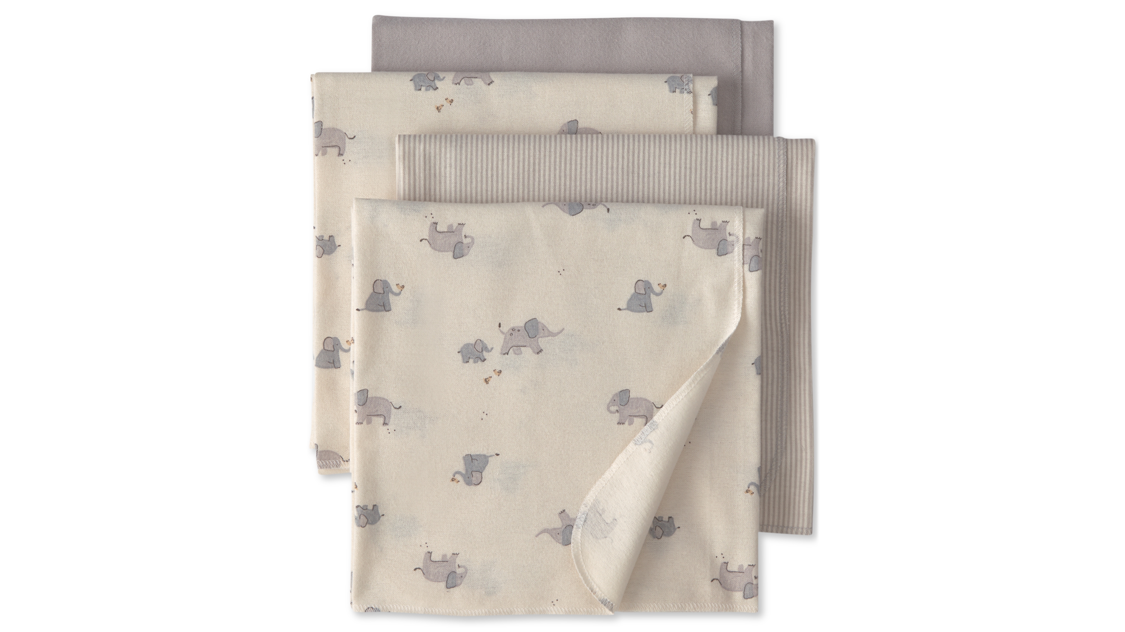 Carter's Baby Boys' and Baby Girls' Elephant Receiving Blankets, 4-Pack