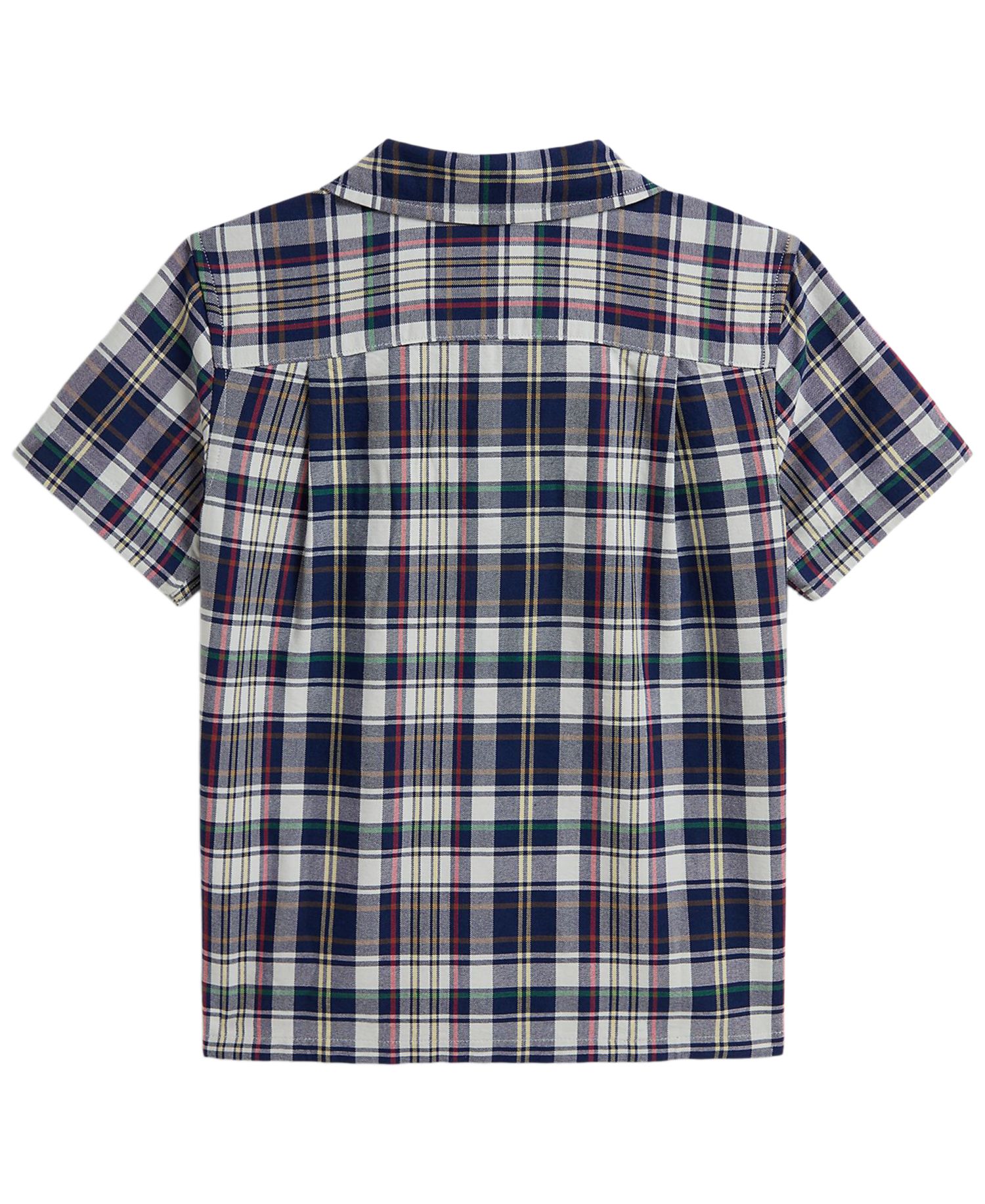 Boys' 2-7 Plaid Cotton Oxford Camp Shirt