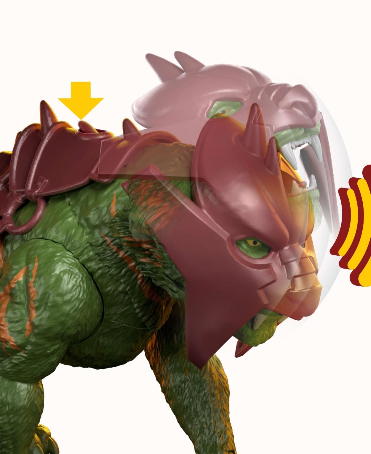 Masters of the Universe Movie Battle Cat Creature Figure with Chomp & Roar