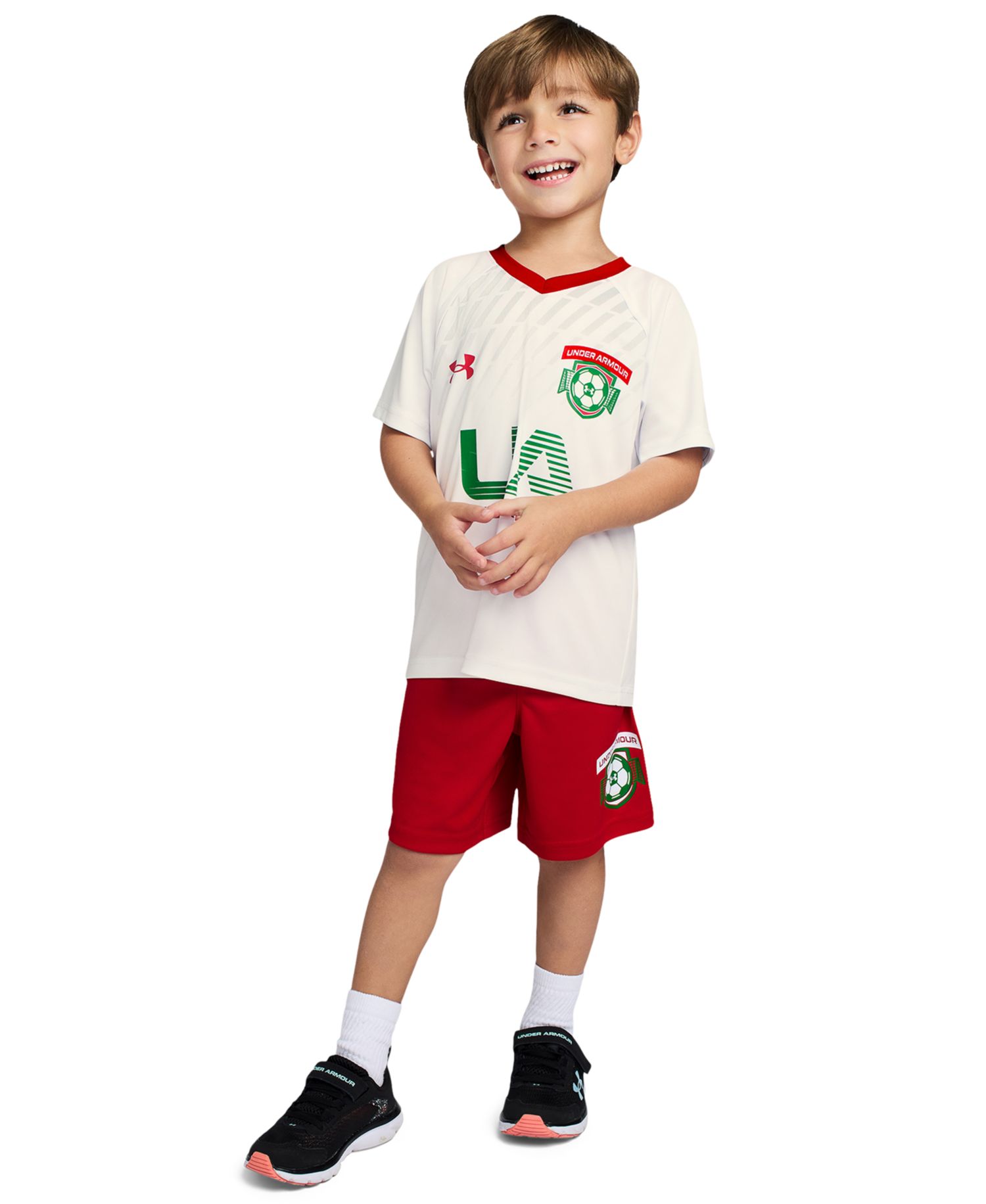 Boys' 2T-7 Tech Soccer T-Shirt and Shorts, 2-Piece Set
