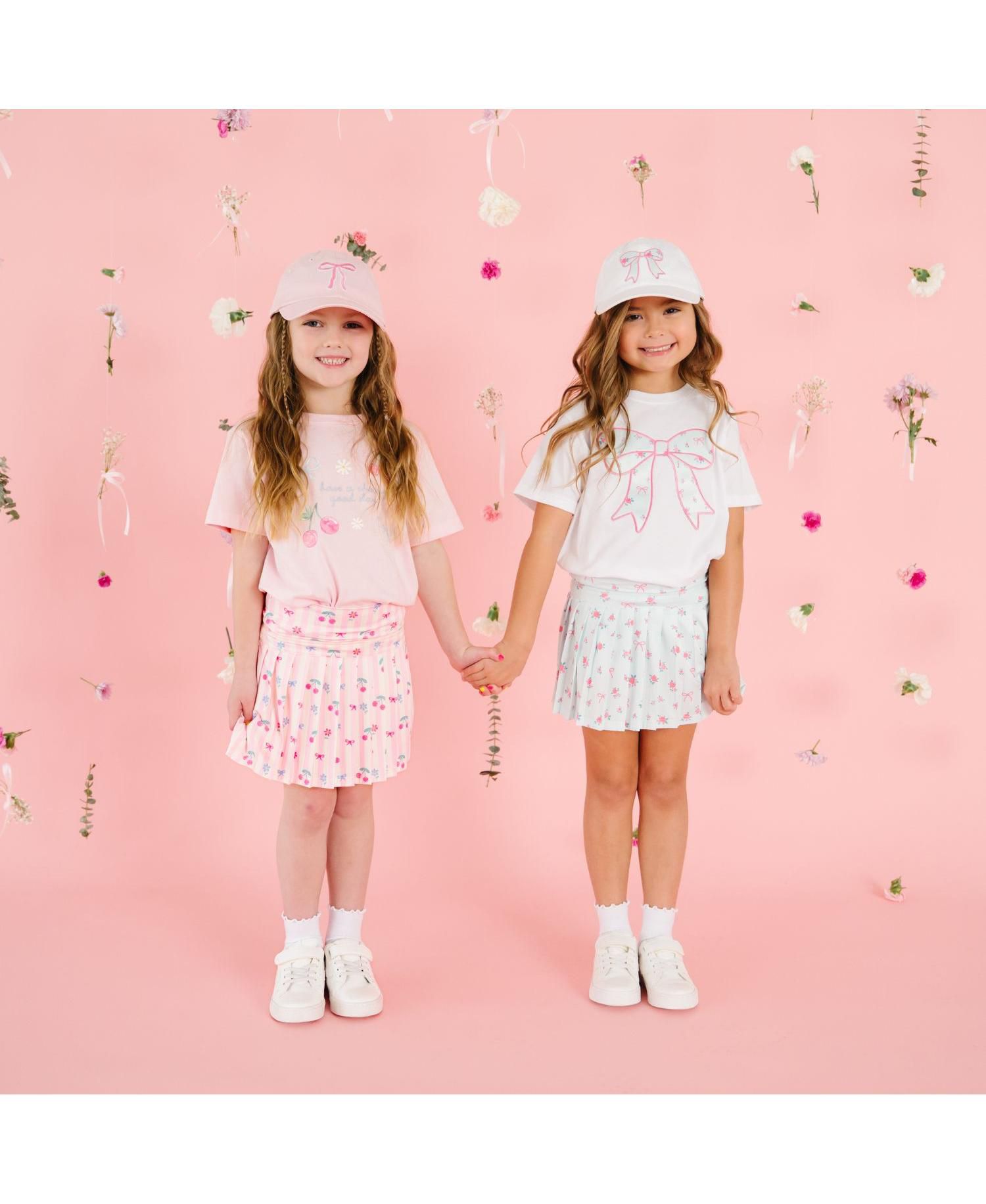 Girls Floral Athletic Skirt
