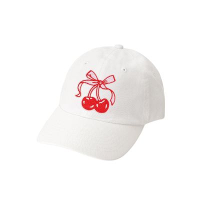 Girls Cherry Coquette Patch Baseball Hat