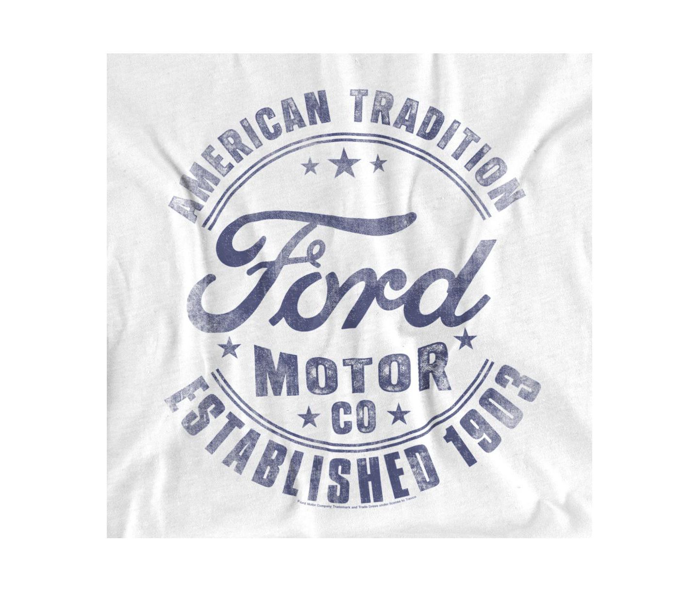 Мужская футболка Mustang Ford Built In The USA Retro, цвет: Белый — фото 3
