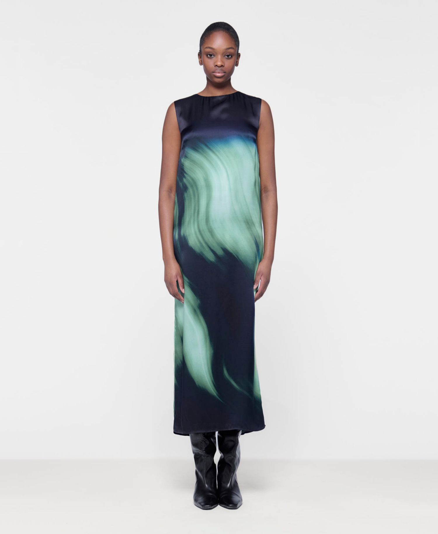 Women's Sleeveless Printed Dress