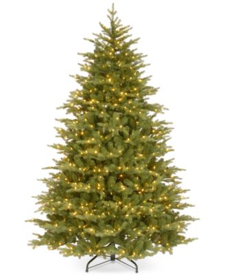 7.5 Feel Real Nordic Spruce Medium Hinged Christmas Tree With 900 Clear Lights