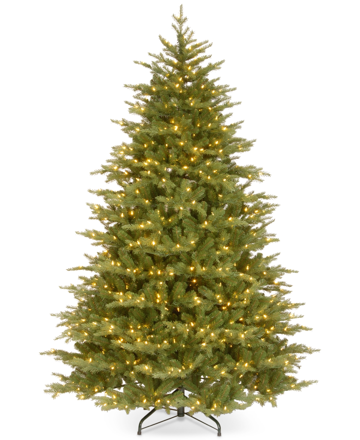 7.5' "Feel Real" Nordic Spruce Medium Hinged Christmas Tree with 900 Clear Lights
