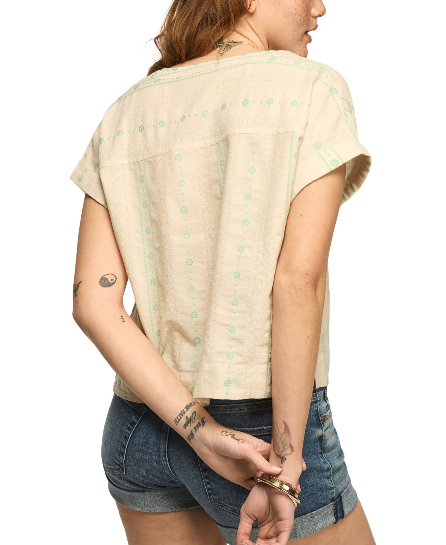 Women's Novelty Popover Short-Sleeve Shirt
