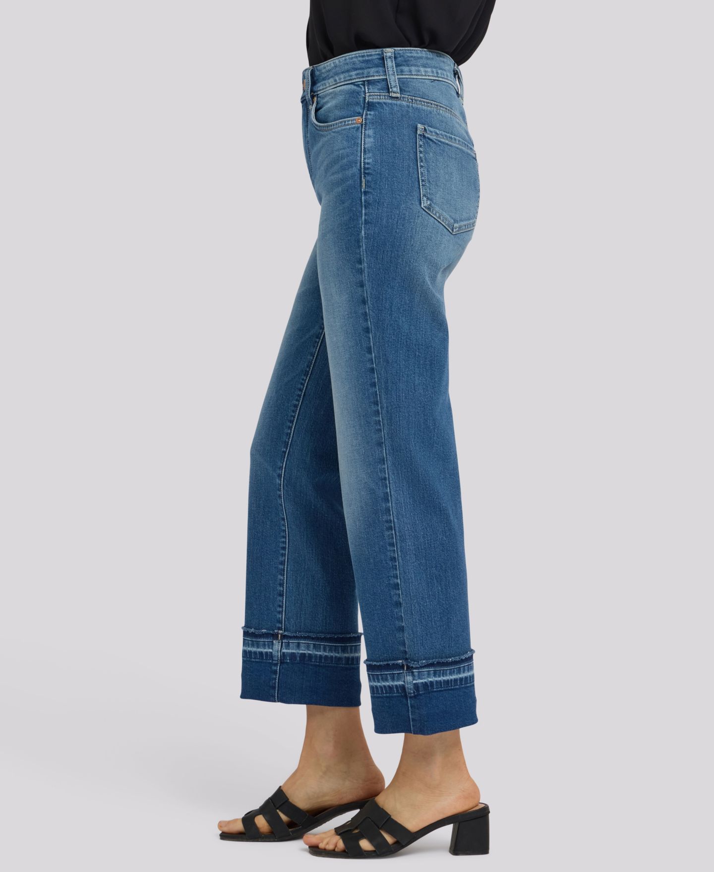 Женские джинсы NYDJ Petite Bailey Relaxed Straight Jeans with Hem Detail and Lift Tuck Technology, цвет: Sun Soak — фото 3