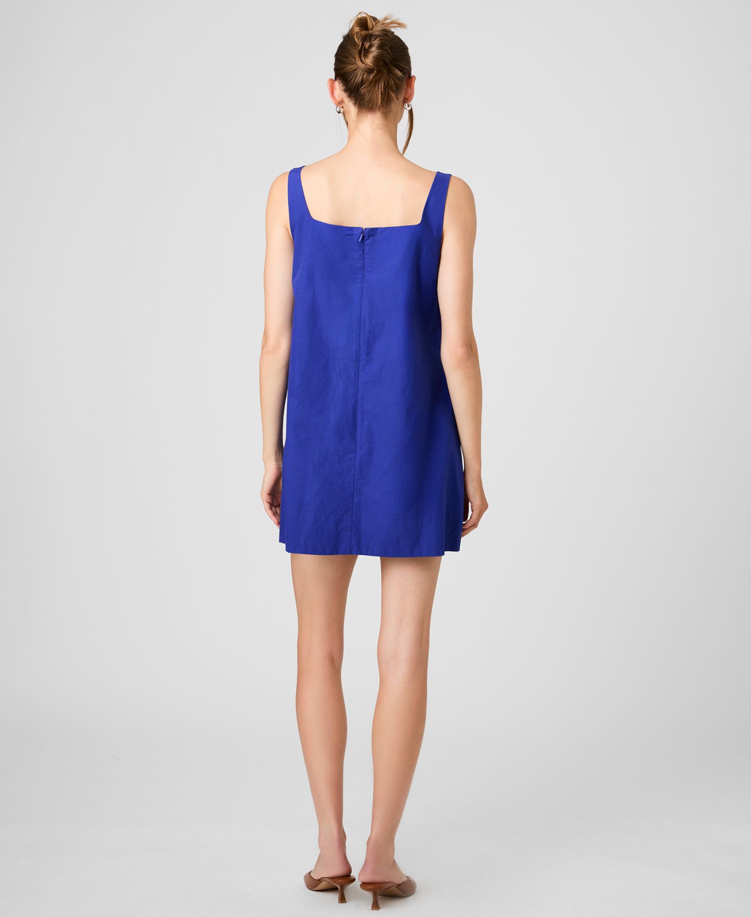 Women's Sleeveless Cotton Mini Dress