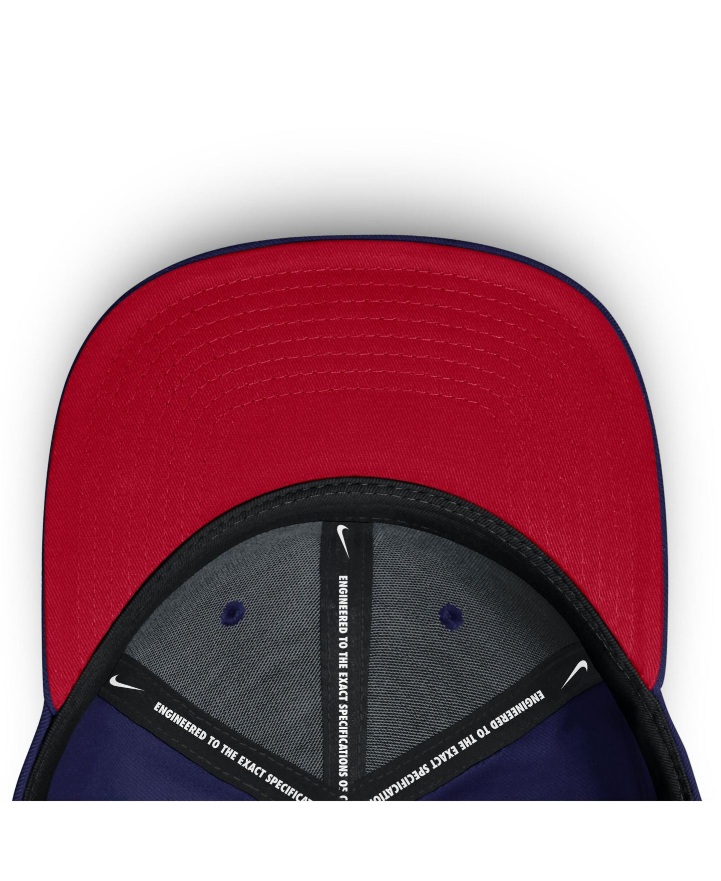 Мужская кепка Nike Blue Chicago Cubs Dri-FIT Round Bill True Fitted Hat — фото 5