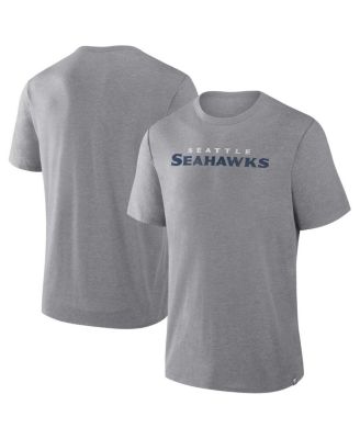 Men's Heather Gray Seattle Seahawks Pass Rush Tri-Blend T-Shirt