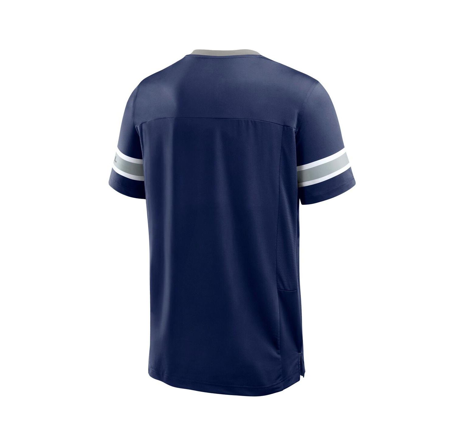 Men's Navy Dallas Cowboys Hometown Premium Hashmark V-Neck T-Shirt