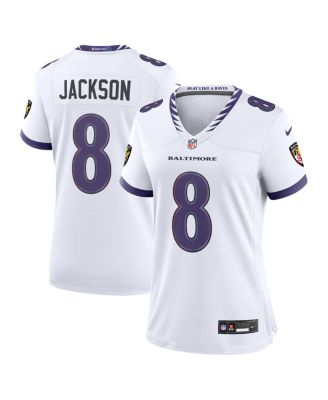 Women's Lamar Jackson White Baltimore Ravens Game Jersey