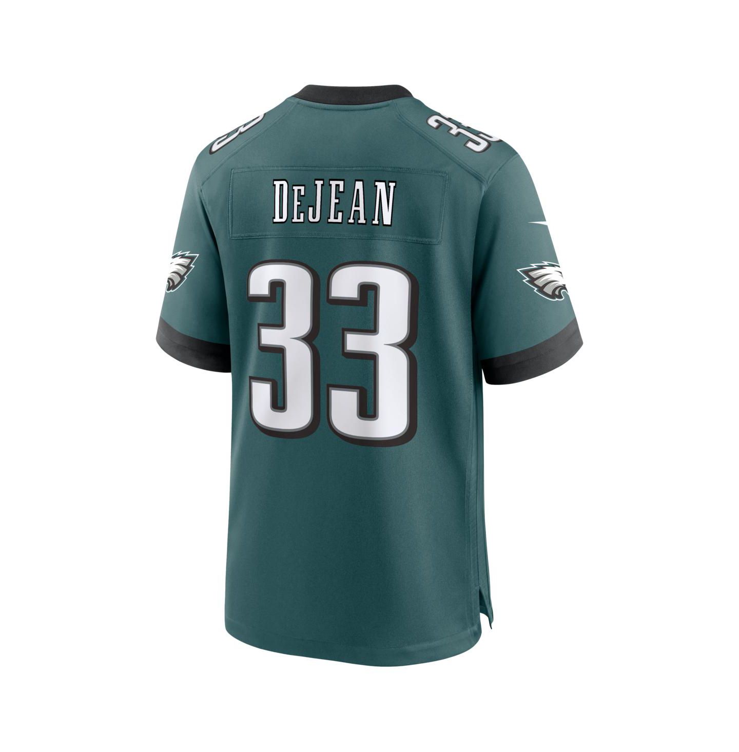 Мужской топ Nike Cooper DeJean Midnight Green Philadelphia Eagles Team Game Jersey — фото 3