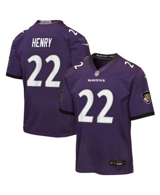 Big Boys and Girls Derrick Henry Purple Baltimore Ravens Game Jersey