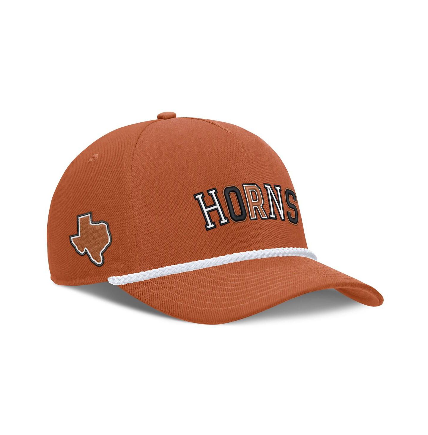 Головной убор Nike Texas Orange Texas Longhorns 2026 Basketball Refresh 5-Panel Rope Rise Hat — фото 1