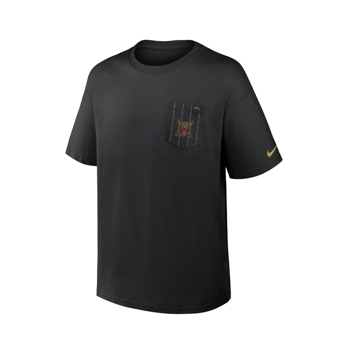 Мужская футболка Nike Black Pittsburgh Pirates City Connect Max90 Pocket — фото 2