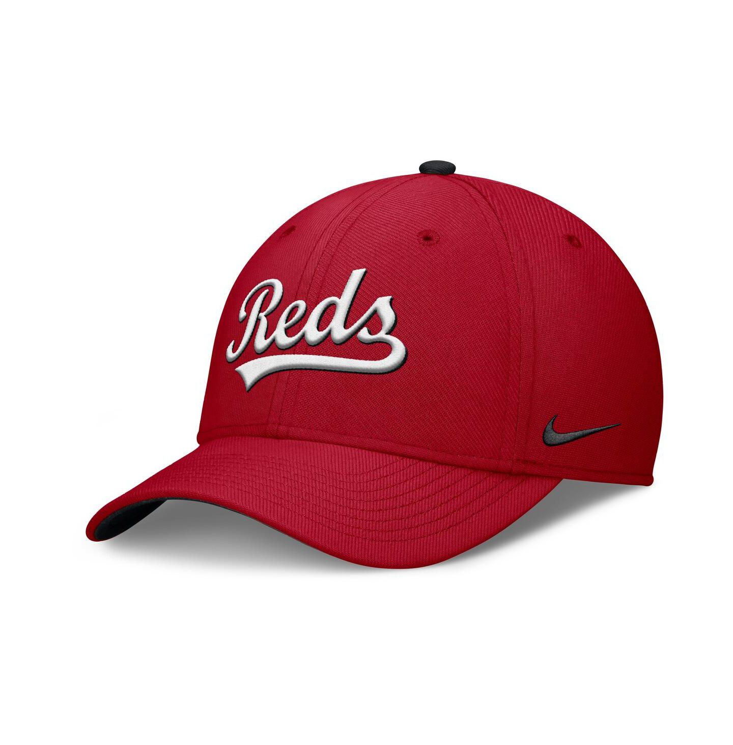 Мужская кепка Nike Red Cincinnati Reds Primetime Rise Dri-FIT Flex Hat — фото 1