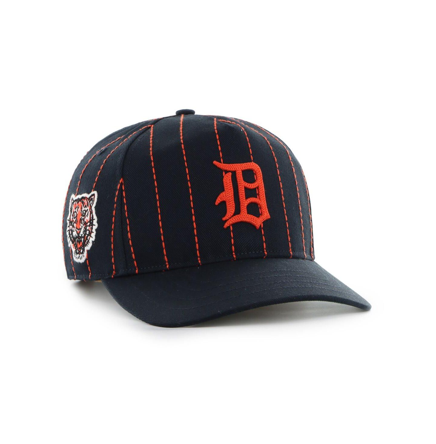 Мужская кепка '47 Brand x Rawlings Navy Detroit Tigers Pinstripe Hitch Adjustable Hat — фото 1