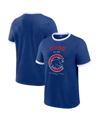 Men's Royal Chicago Cubs Washed Ringer T-Shirt