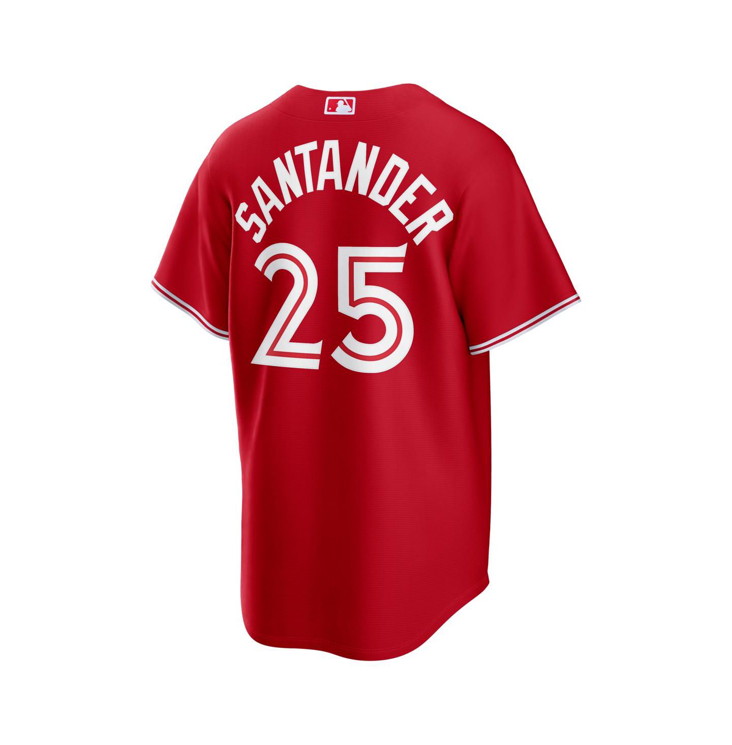 Мужской топ Nike Anthony Santander Red Toronto Blue Jays Canada Day Replica Jersey — фото 3