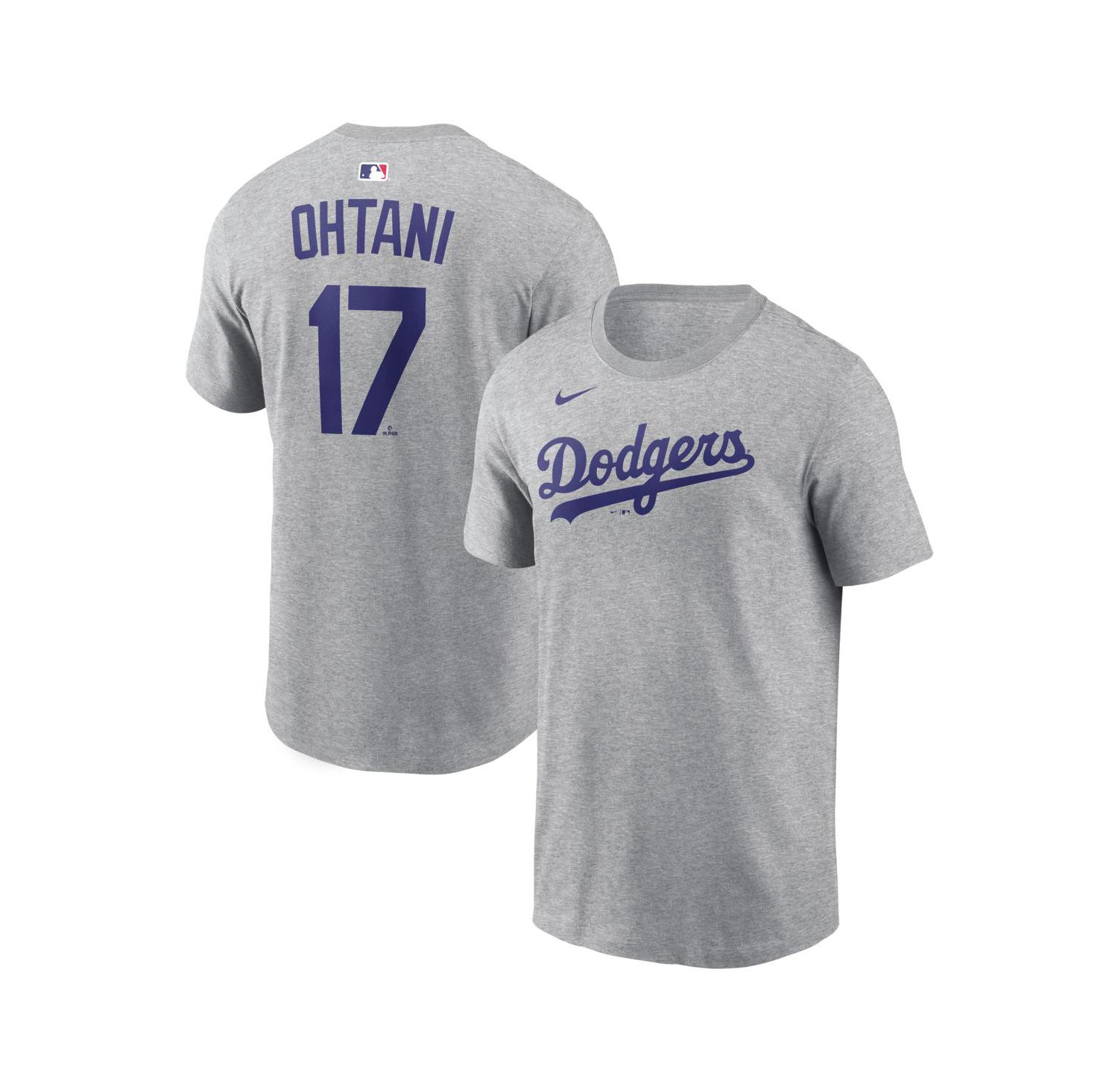 Men's Shohei Ohtani Heather Gray Los Angeles Dodgers Name & Number T-Shirt