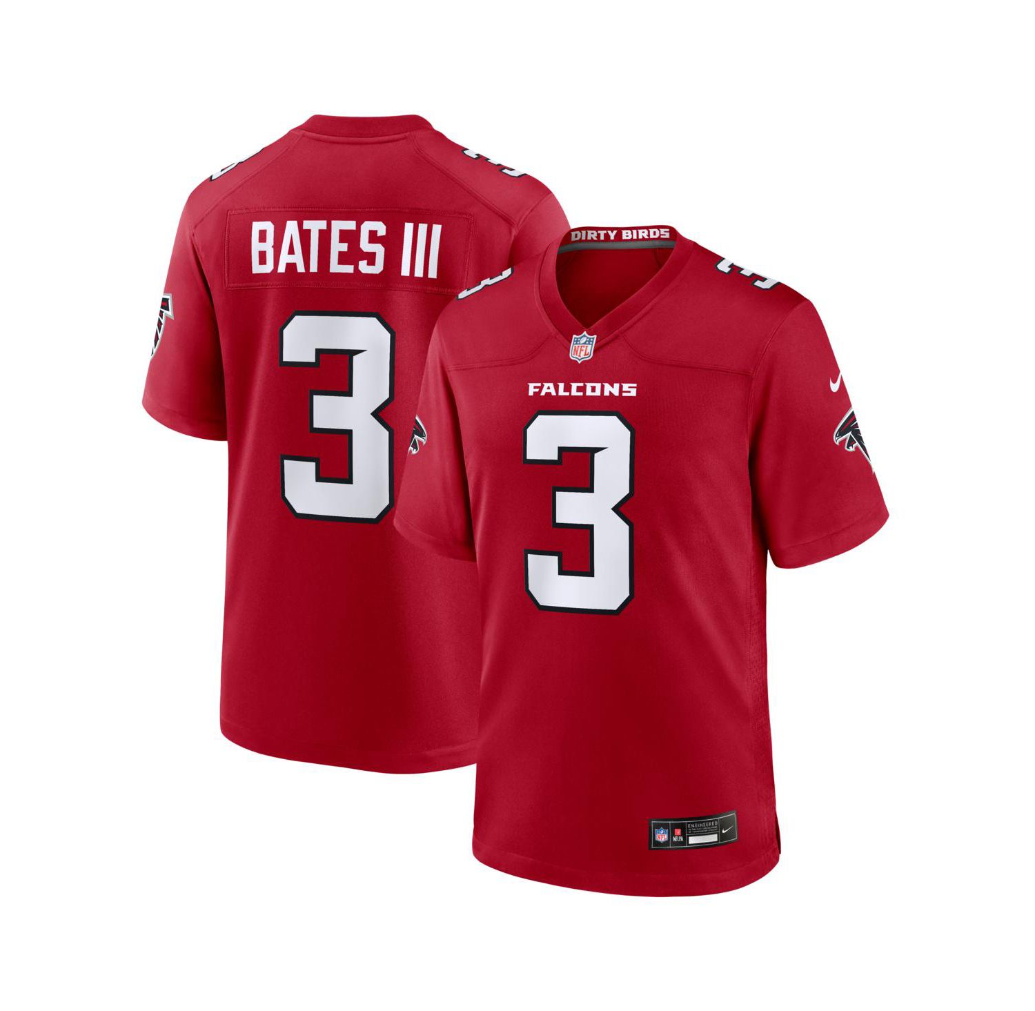 Men's Jessie Bates III Red Atlanta Falcons Game Jersey