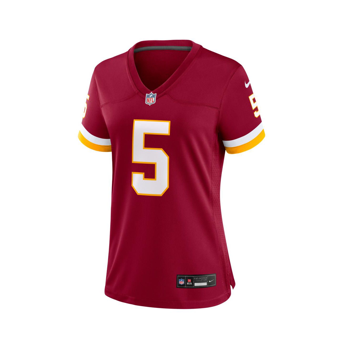 Женский топ Nike Jayden Daniels Burgundy Washington Commanders Game Jersey — фото 2