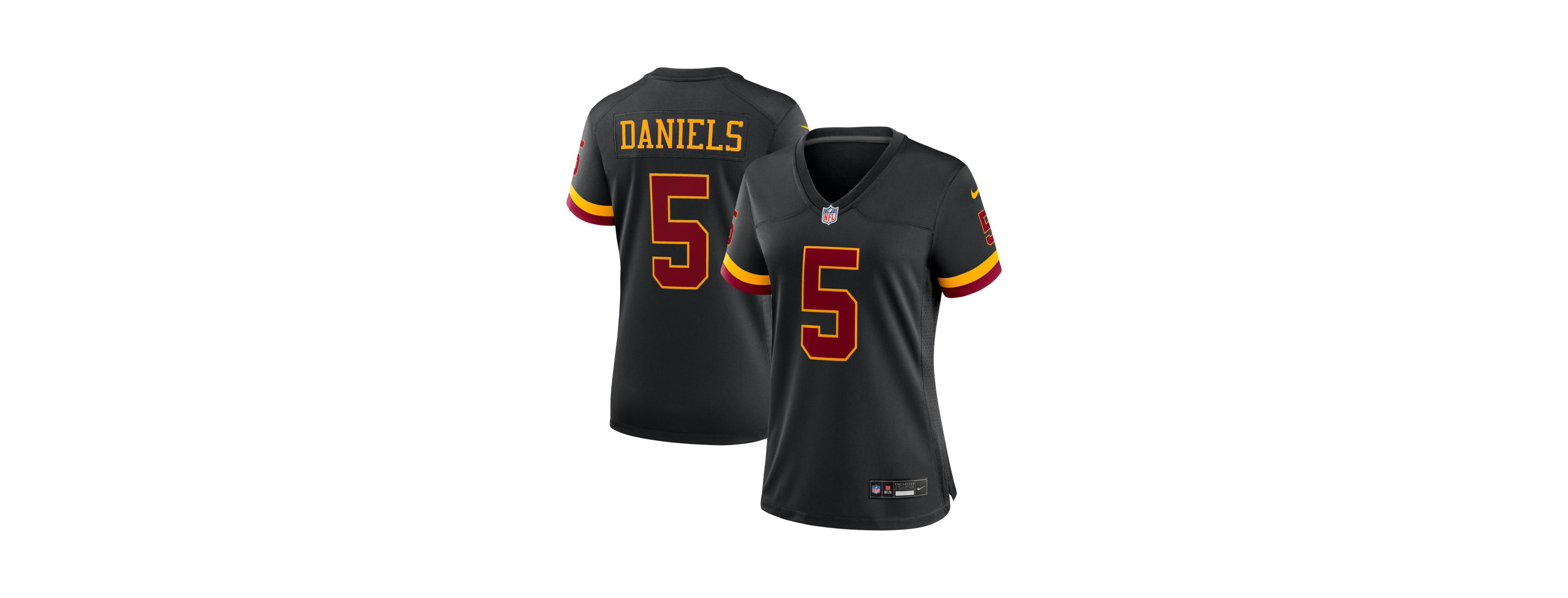 Nike Women's Jayden Daniels Black Washington Commanders Hail Raiser Alternate Game Jersey