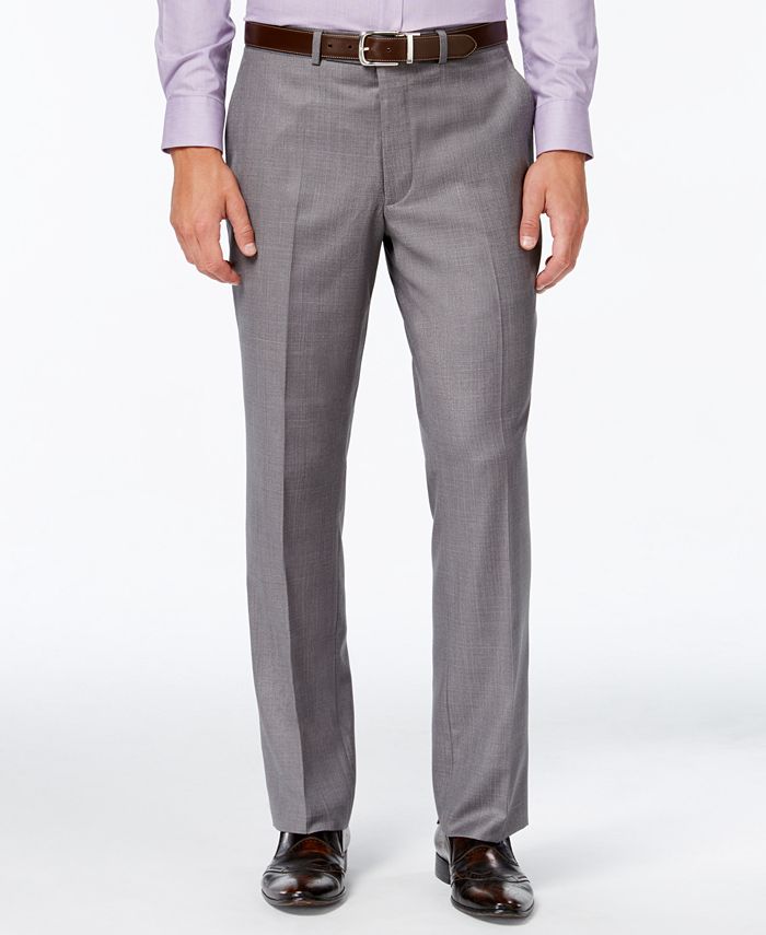 Kenneth Cole Reaction Men's Slim-Fit Medium Gray Textured Suit ...