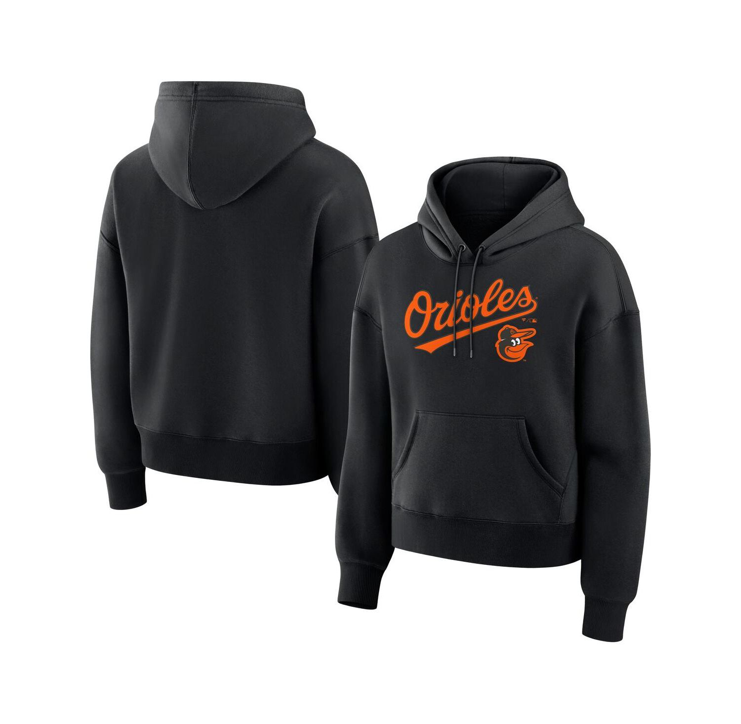 Women's Black Baltimore Orioles Lockup Legacy Fleece Hoodie