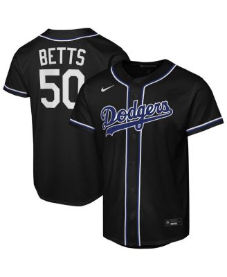 Big Boys and Girls Mookie Betts Black Los Angeles Dodgers Fashion Replica Player Jersey