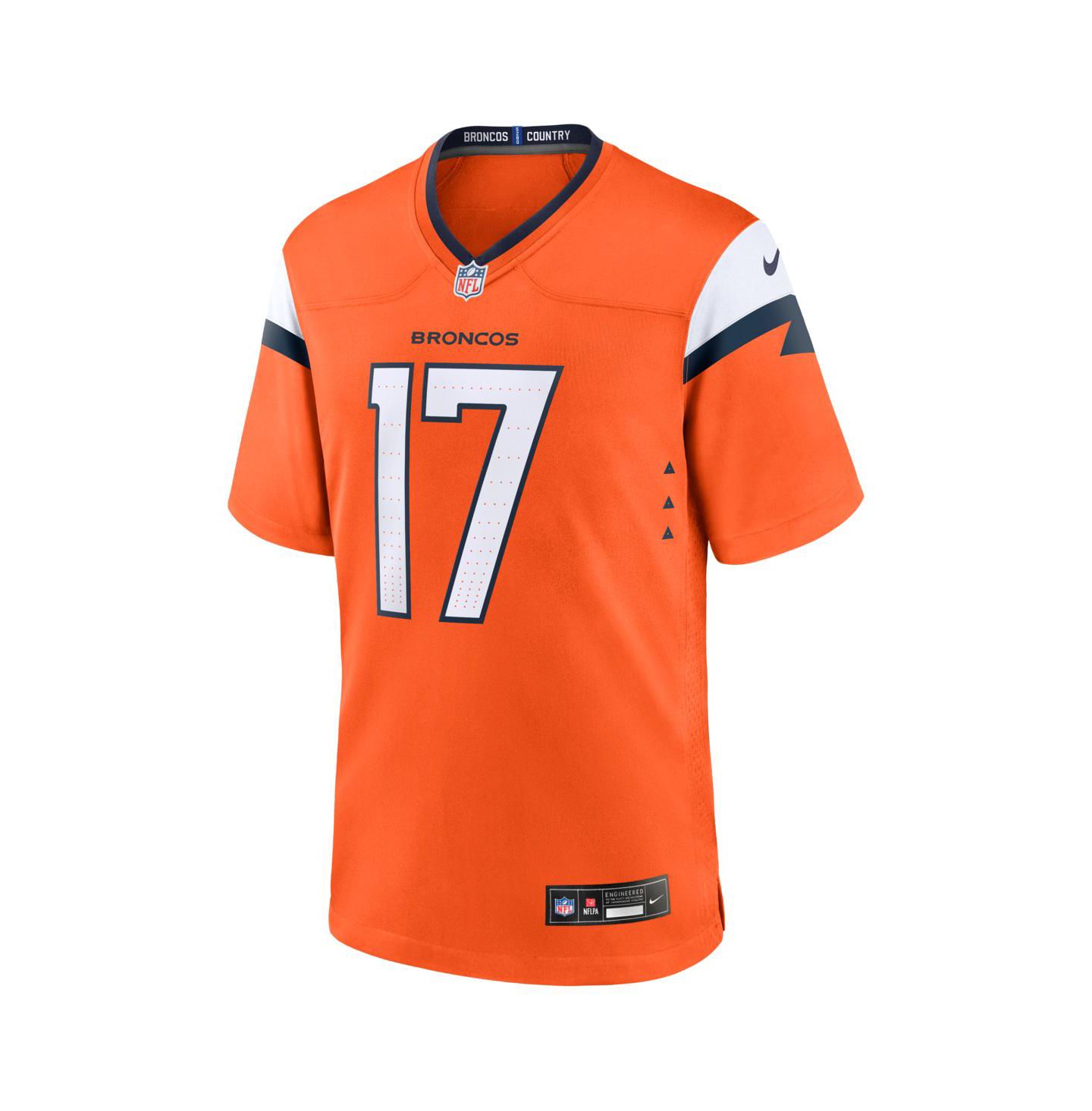 Мужской топ Nike Jaylen Waddle Orange Denver Broncos Game Jersey — фото 2