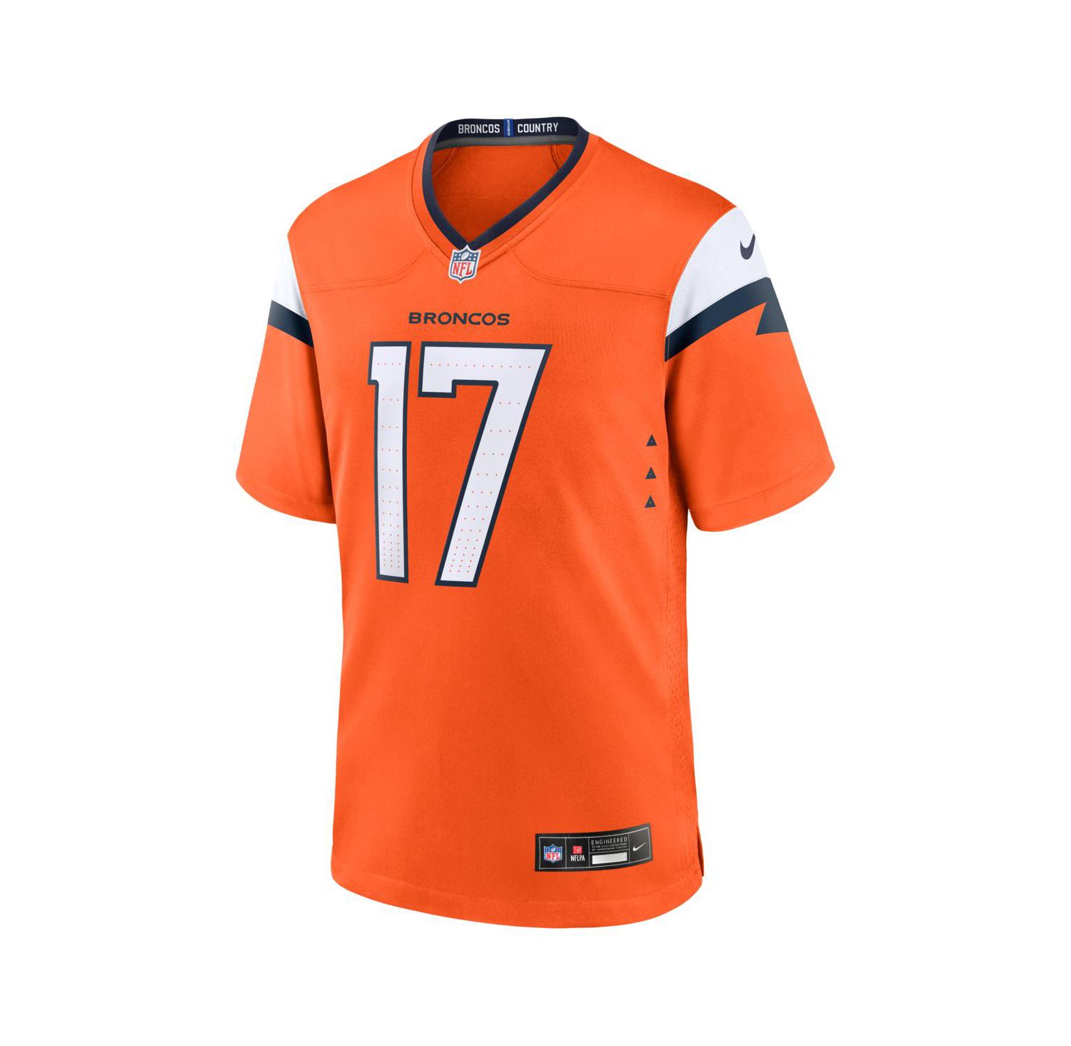 Men's Jaylen Waddle Orange Denver Broncos Game Jersey