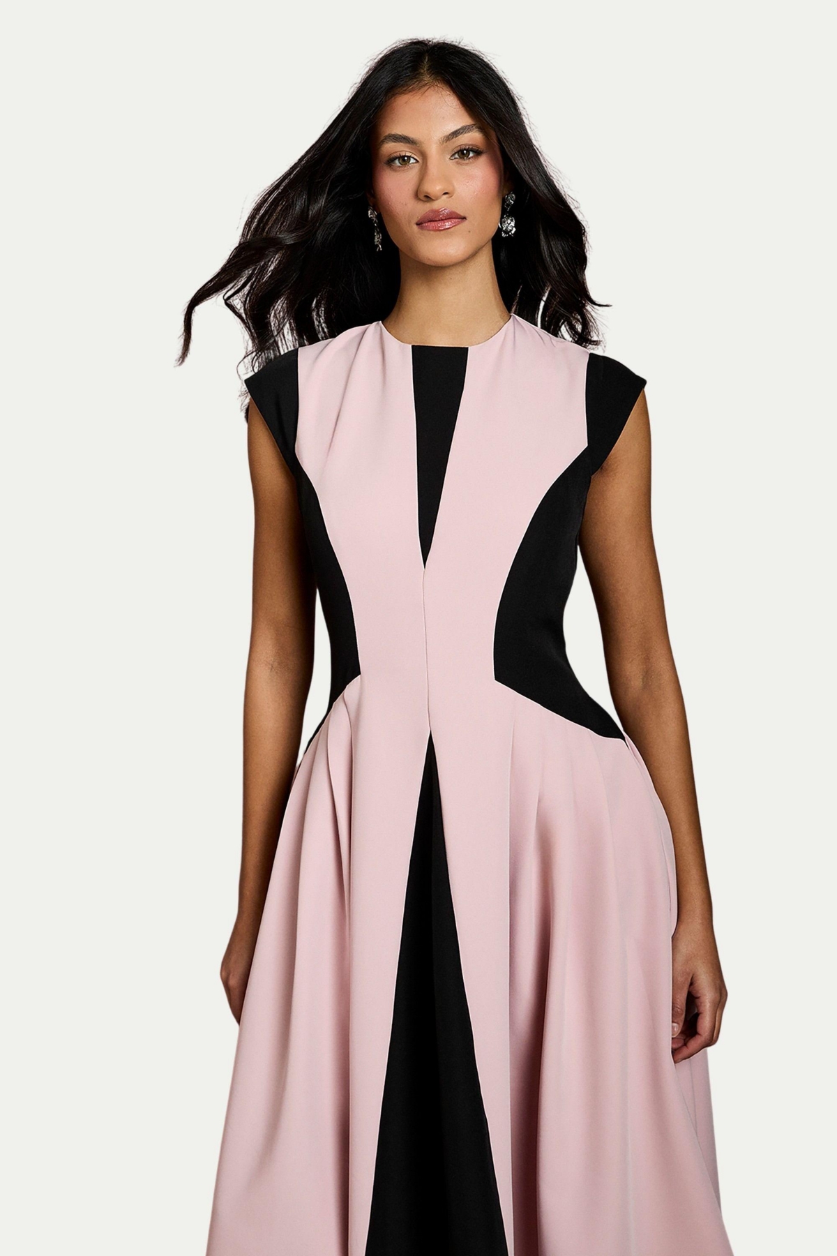 Coast Women's Crepe Colour Block Midi Dress