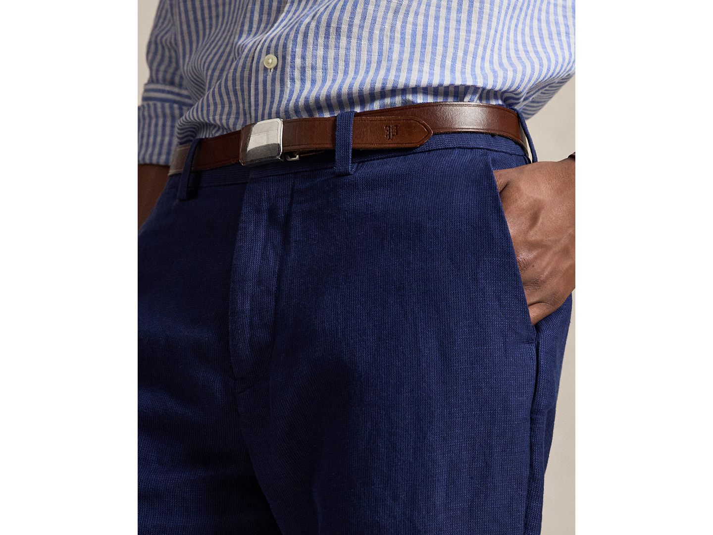 Мужские брюки Polo Ralph Lauren Manhasset Classic-Fit, цвет: Гусиная лапка — фото 3
