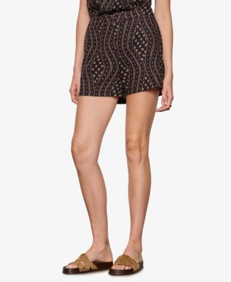 Women's Printed Mid-Rise Shorts