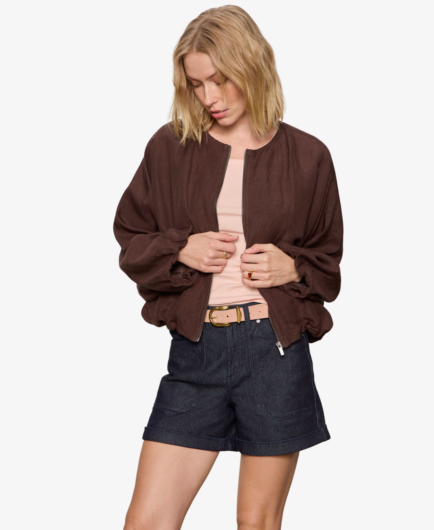 Women's Crewneck Bubble Jacket
