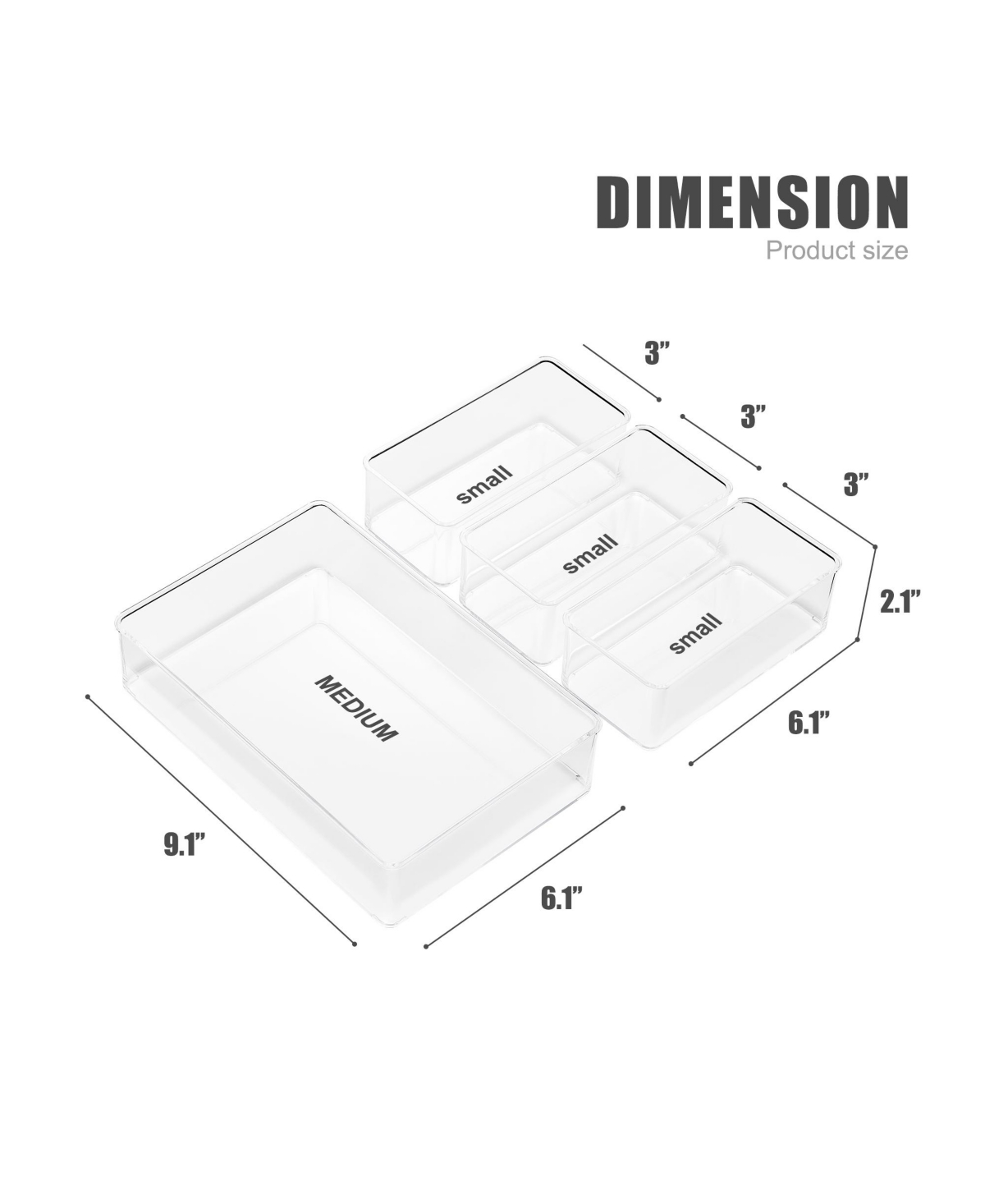 Sorbus Kitchen Drawer Organizer Set