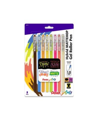 Arts Hybrid Mattehop Gel Roller, 1.0mm, 8-Pk