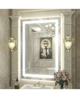 24" x 36" Super Bright Front and Back LED Lighted Anti-Fog Tempered Glass Bathroom/Vanity Mirror with ETL and 3-Year Warranty