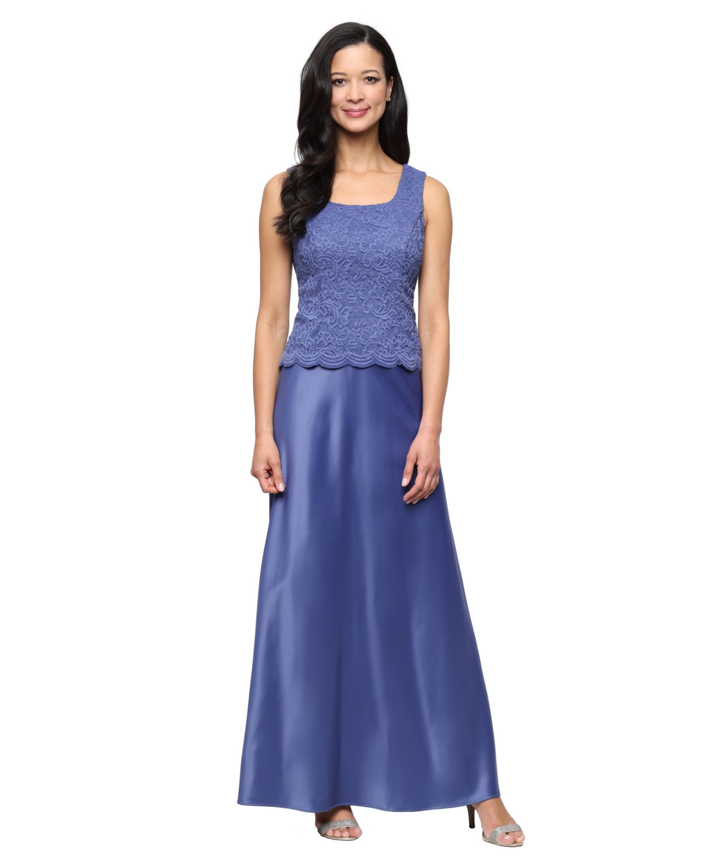 Женская куртка Alex Evenings Petite Lace Dress and Jacket, цвет: Cornflower — фото 2
