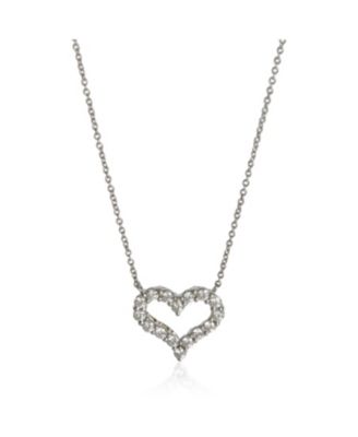Platinum Diamond Heart Pendant